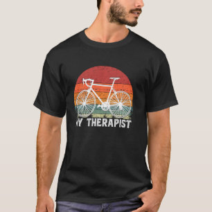 T-shirt Mon Thérapiste Vélo Vélo Mtb Vélo Montagne Dirt B