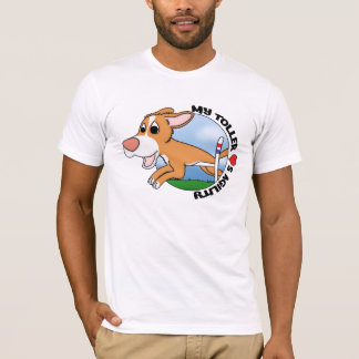 T-shirt Mon Toller aime le tee - shirt d'agilité