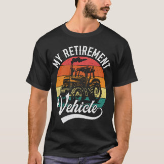 T-shirt Mon tracteur de véhicule de retraite Funny Farmer