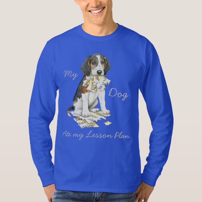 T-shirt Mon Treeing Walker Coonhound A Mangé Mon plan de l (Devant)