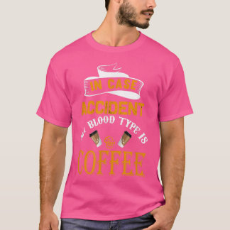 T-shirt Mon Type De Sang Est CaféAmusant De Café