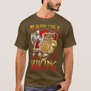 T-shirt Mon Type De Sang Est Viking
