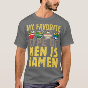 T-shirt Mon Type Favori D'Hommes Est Ramen, Mignonne Japon