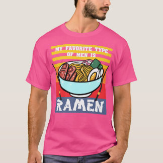 T-shirt Mon Type Préféré D'Hommes Est Ramen, Retro Japonai