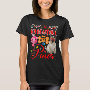 T-shirt Mon Valentin A Des Pâtes De Mignonnes Lunettes De