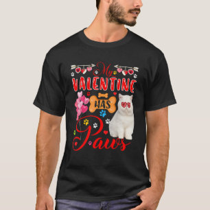 T-shirt Mon Valentin a des pattes Chaton Exotic Shorthair