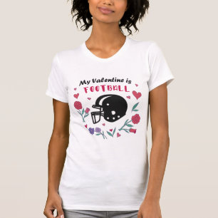 T-shirt Mon Valentin est Football Invitation Carte postale