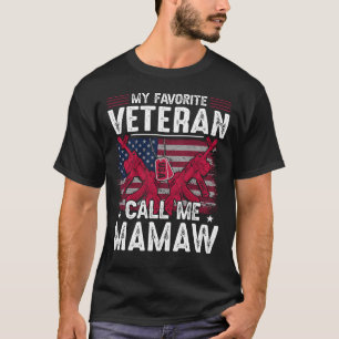 T-shirt Mon vétéran favori appelez-moi Jour des vétérans M