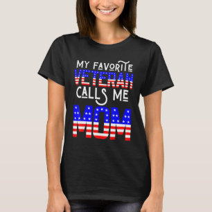 T-shirt Mon vétéran préféré m'appelle maman Vétérans Mère