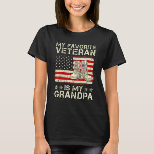 T-shirt Mon Vétérinaire Préféré Est Mon Grand-Père Bottes 