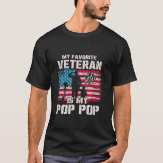 T-shirt Mon Vétérinaire Préféré Est Mon Pop Pop American F