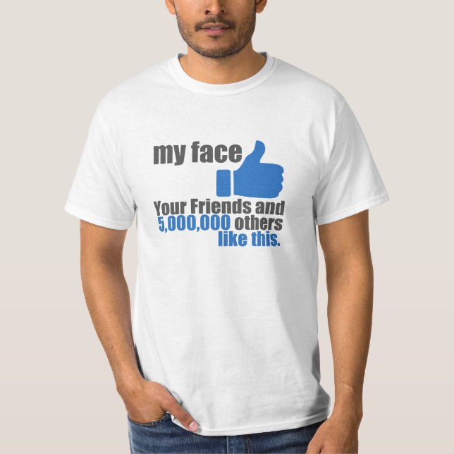 T-shirt Mon visage (Devant)