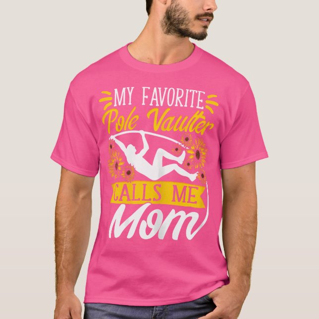 T-shirt Mon voûte Pole Préféré M'Appelle Maman Vaulting Va (Devant)