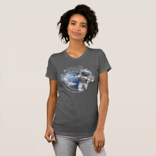 T-shirt Mon voyage dans l'espace (Mode sombre) Femme aju