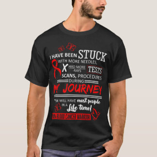 T-shirt Mon Voyage Je Suis Un Guerrier Du Cancer Du Sang