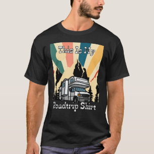 T-shirt Mon Voyage Retro Rv Camping Et Design Voyageur