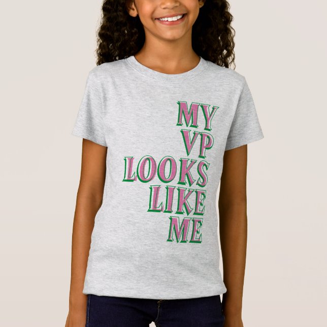 T-Shirt Mon VP me semble rose et vert (Devant)