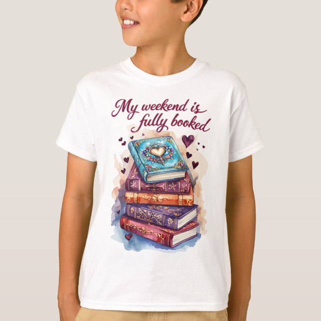 T-shirt Mon week-end est complet (Devant)
