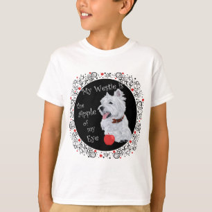 T-shirt Mon Westie est la pomme de mon oeil