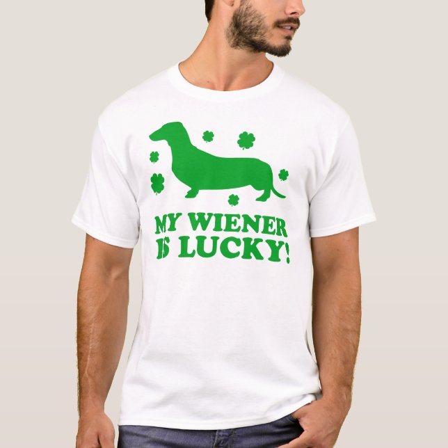 T-shirt Mon Wiener Est Heureux (Devant)