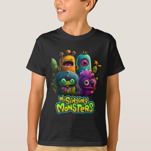 T-shirt mon wubbox de monstres chanteurs (Devant)