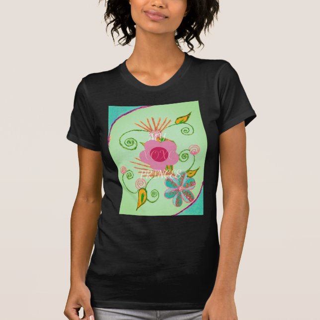 T-shirt Mon XOXO Little Princess Floral Art Design d'impre (Devant)