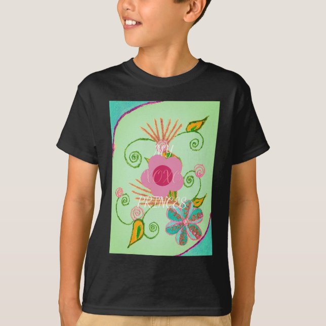 T-shirt Mon XOXO Little Princess Floral Art Design d'impre (Devant)