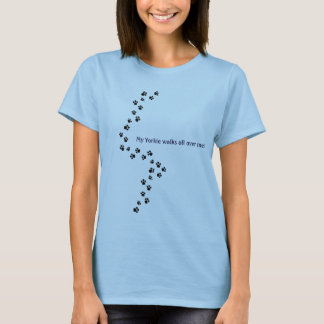 T-shirt Mon Yorkie marche partout je !
