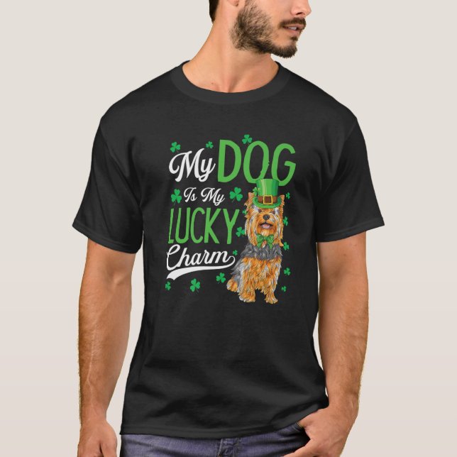 T-shirt Mon Yorkshire Terrier Est Mon Charme Lucratif Funn (Devant)