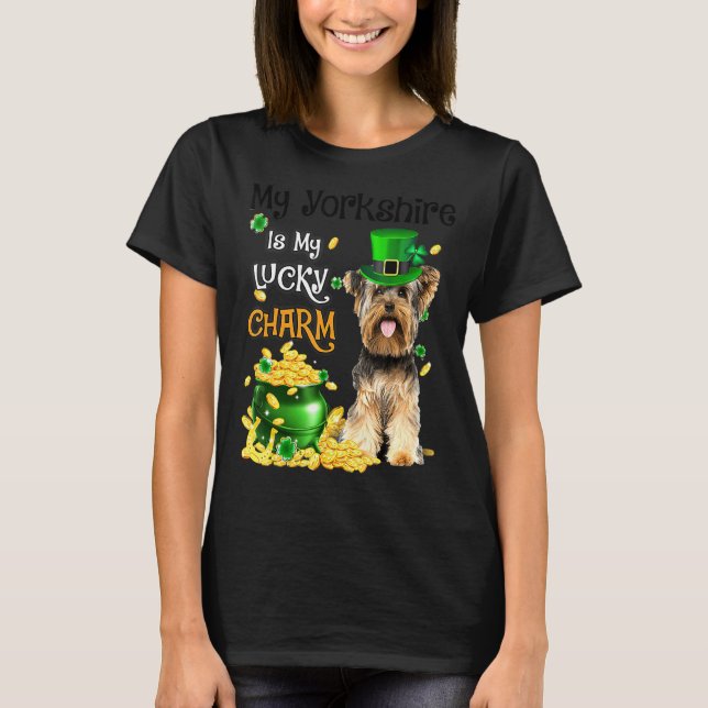 T-shirt Mon Yorkshire Terrier Est Mon Chic Chic Chic Chien (Devant)