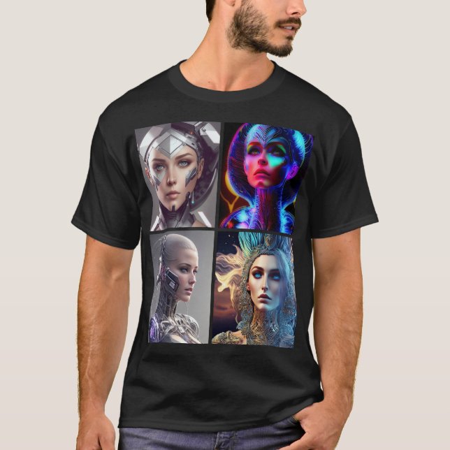 T-SHIRT MONA CYBORG 4 (Devant)