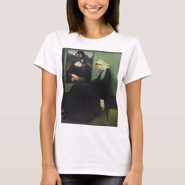 T-shirt Mona Lisa A Été Gaz (Devant)