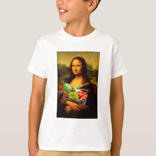 T-shirt Mona Lisa aime les légumes