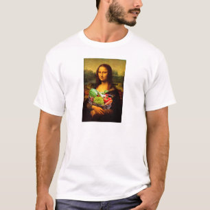T-shirt Mona Lisa aime les légumes