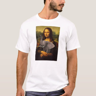 T-shirt Mona Lisa avec éléphant