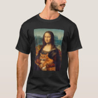 Mona Lisa Avec Kitty Funny Art Peinture