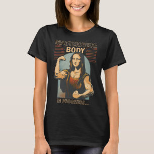 T-shirt Mona Lisa Bodybuilding Muscle Gym Poids Wo