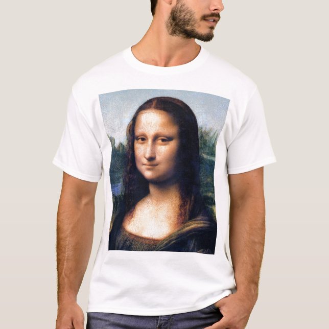 T-shirt Mona Lisa by Leonardo Da Vinci (Devant)
