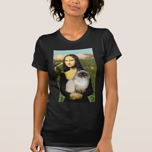 T-shirt Mona Lisa - Chat himalayen 7 (Devant)