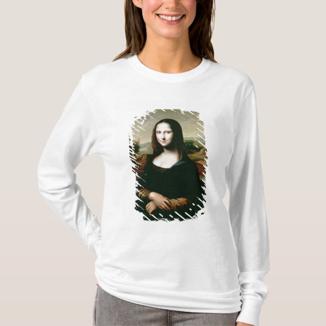 T-shirt Mona Lisa, copie de la peinture par Leonardo DA (Devant)