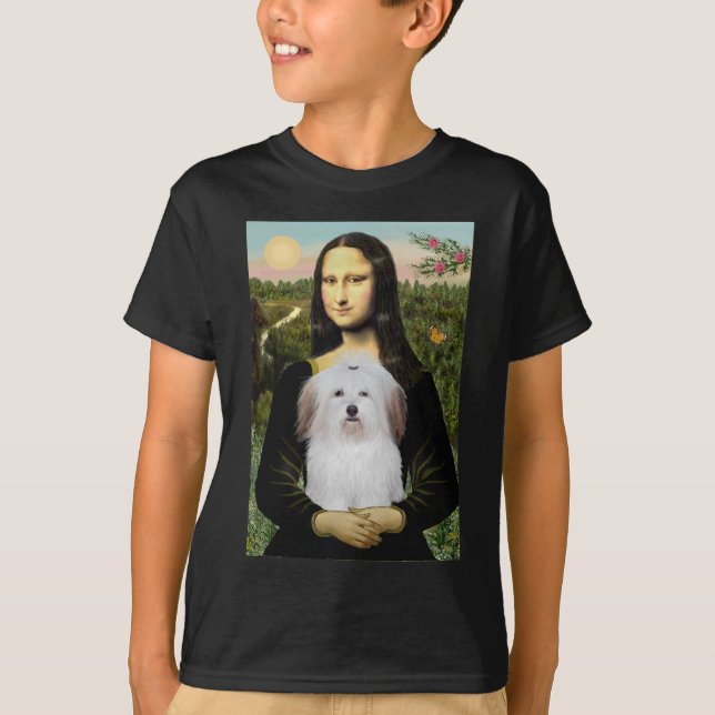 T-shirt Mona Lisa - Coton De Tulear (Devant)