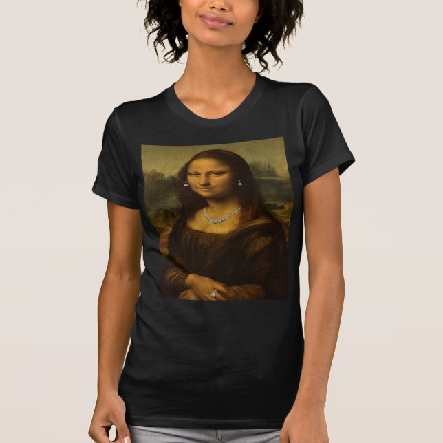 T-shirt Mona Lisa en diamants (Devant)