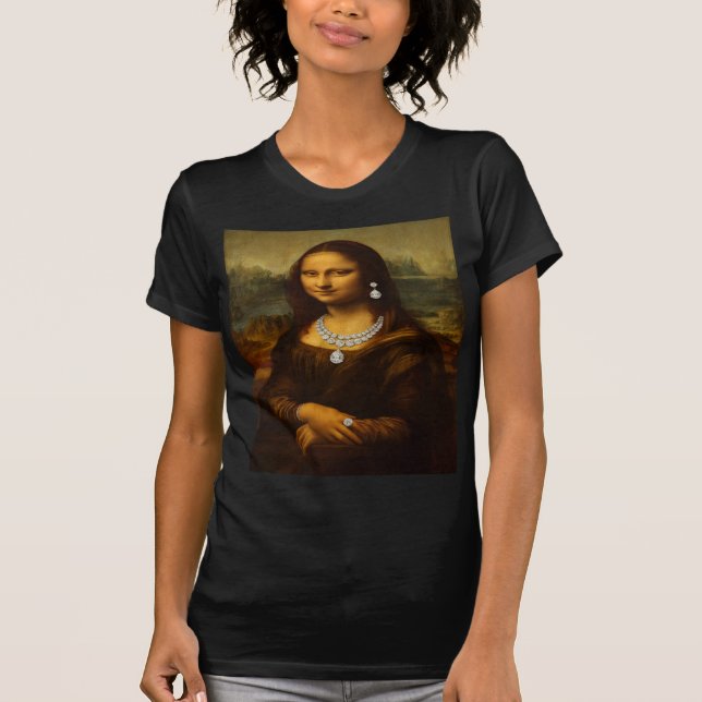 T-shirt Mona Lisa en Diamants Fabuleux (Devant)