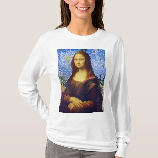T-shirt Mona Lisa et Van Gogh (Devant)