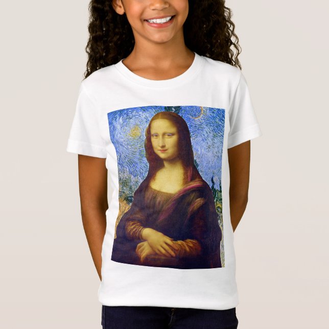 T-Shirt Mona Lisa et Van Gogh (Devant)