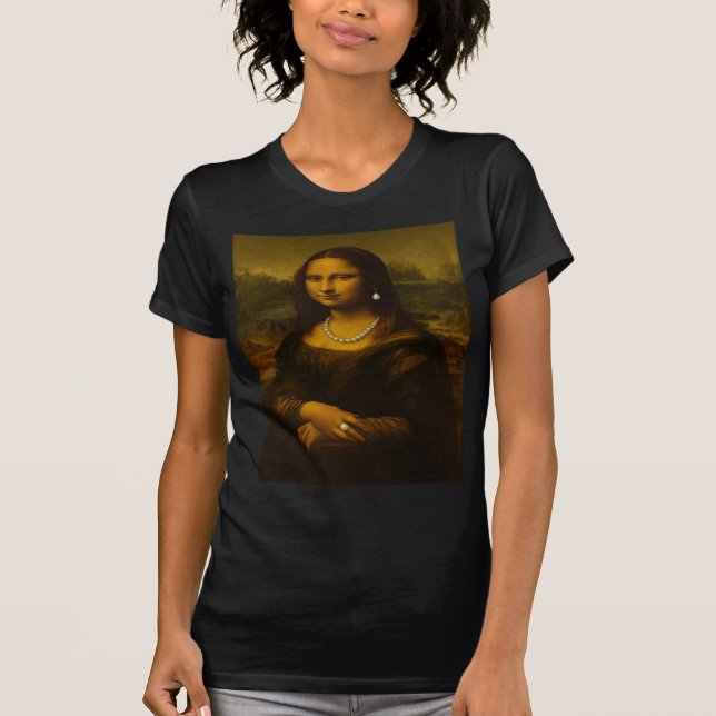 T-shirt Mona Lisa in Pearls  (Devant)