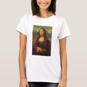 T-shirt Mona Lisa Lettuce Art fine Cuillère végétale
