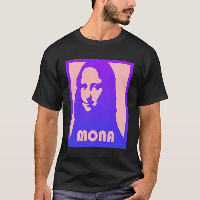 T-shirt Mona Lisa Pop Art (Devant)