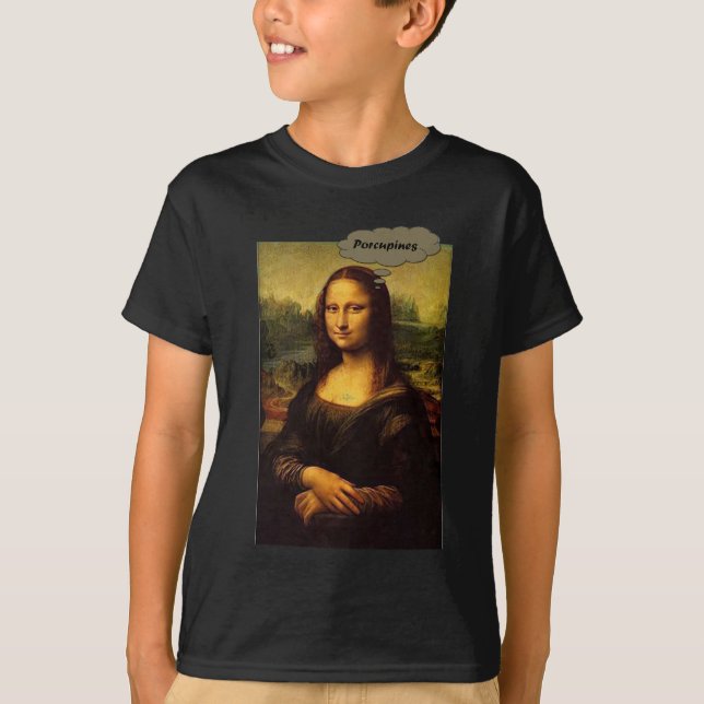 T-shirt Mona Lisa Porcupines (Devant)
