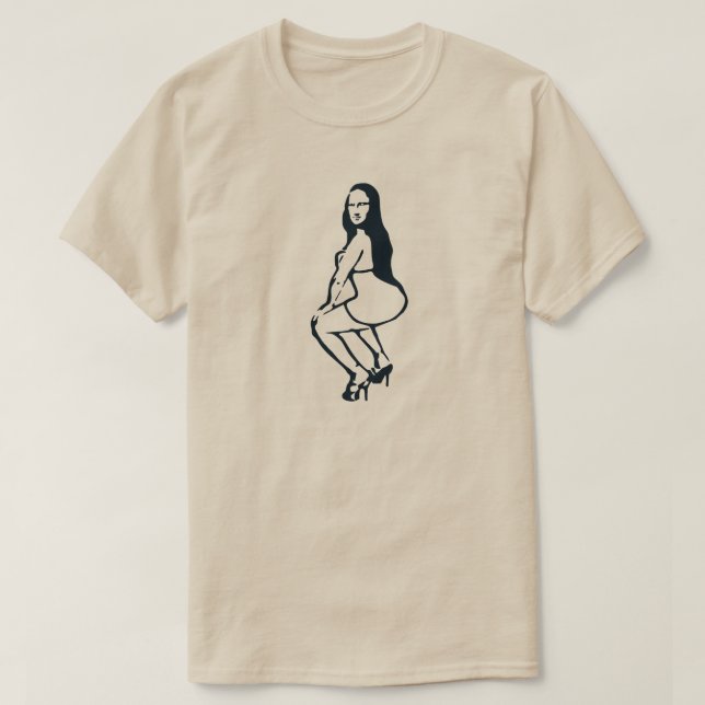 T-shirt Mona Lisa Twerking (Design devant)